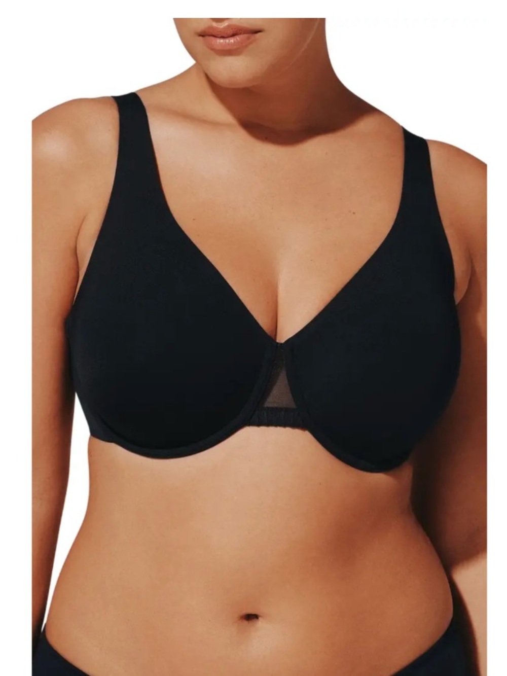 ThirdLove 24/6 Classic Underwire Unlined Minimizer Bra Black 42F